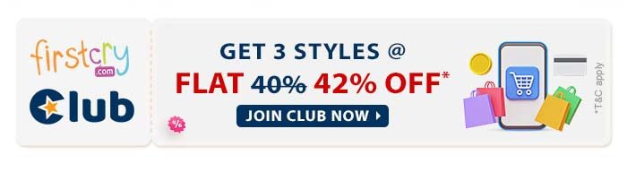 FirstCry Club Get 3 styles @ 42% OFF*