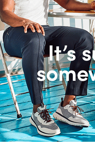 It's sunny somewhere | New sneakers and sandals to keep you comfortable whereever your headed.