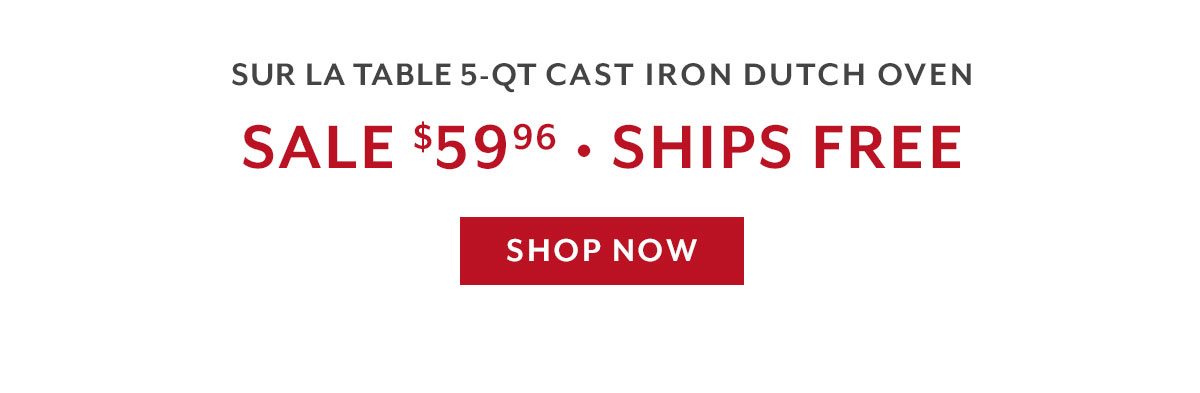Gift Du Jour - SLT Cast Iron Dutch Oven