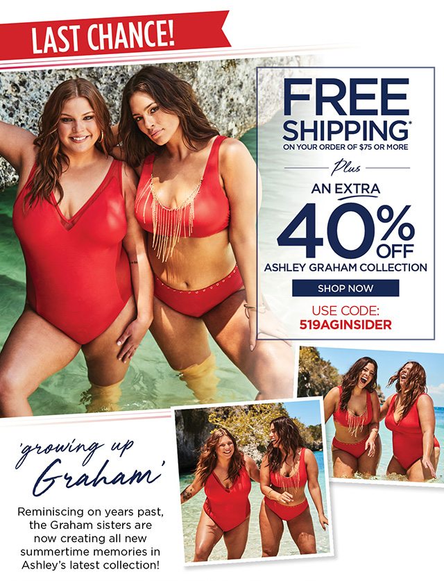 Free Shipping plus Extra 40% Off Ashley Graham