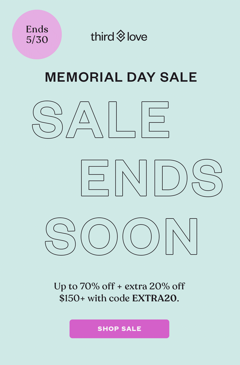 MEMORIAL DAY SALE ENDS SOON<br /> UP TO 70% OFF + EXTRA 20% OFF $150+ with code EXTRA20