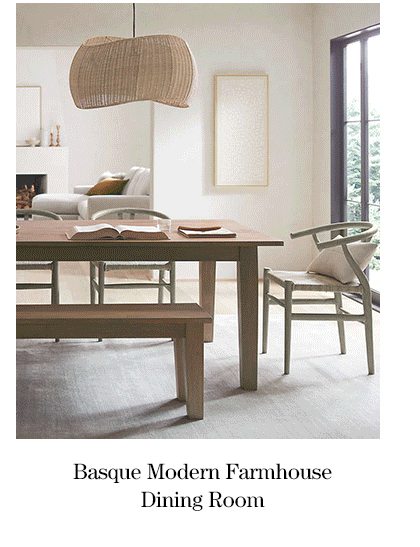 basque modern farmhouse dining room