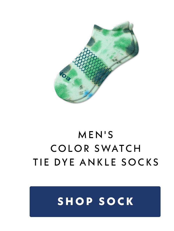 Men's Color Swatch Tie Dye Ankle Socks | Shop sock