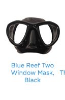 Blue Reef Two Window Mask, Black