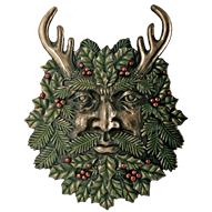 Winter Greenman Wall Plaque