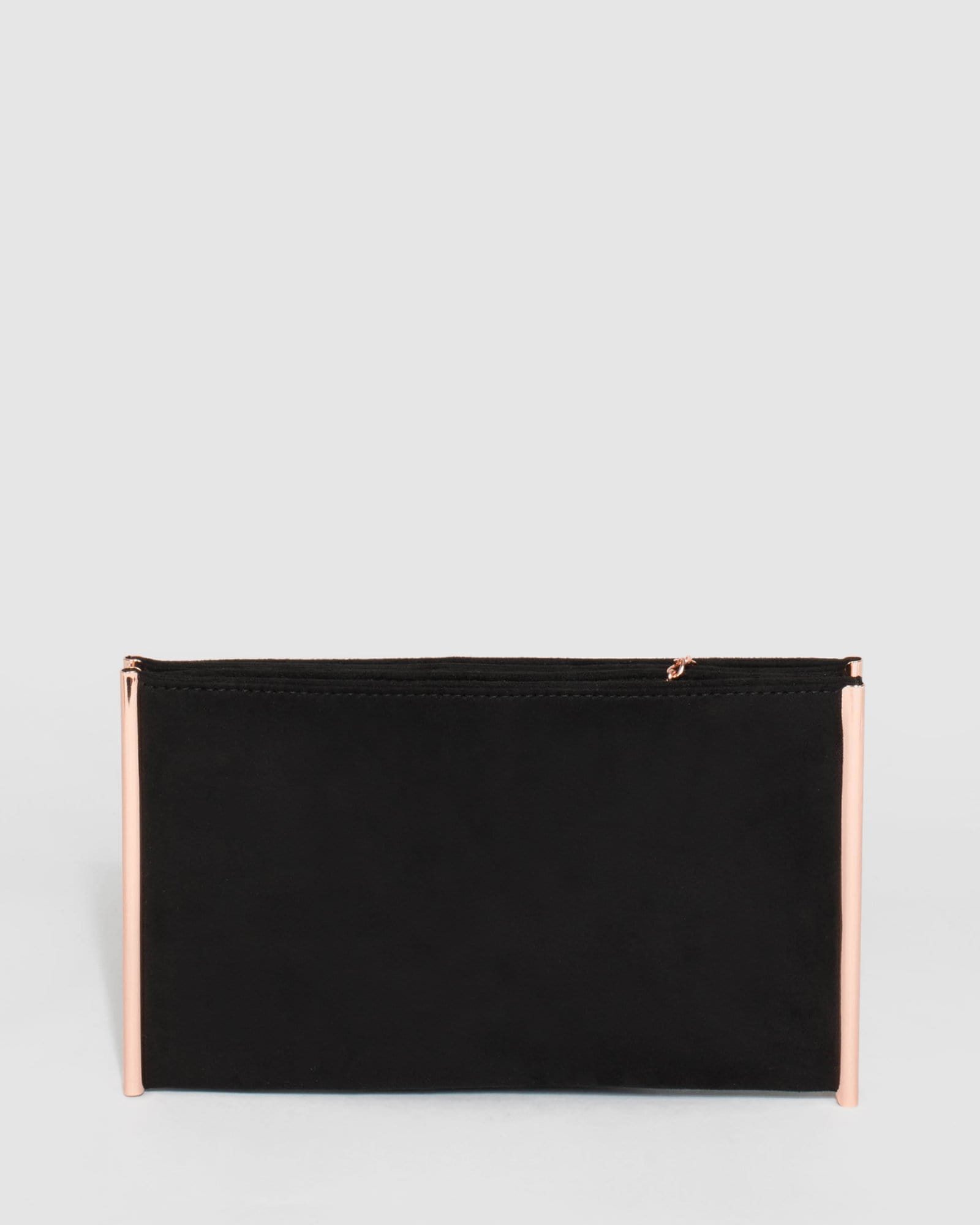 Image of Black Dany Double Pouch Clutch Bag