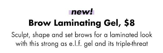 sculpt, shape, and set brows for a laminated look with this strong as e.l.f. gel