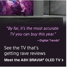 See the TV that’s getting rave reviews | Meet the A8H BRAVIA® OLED TV