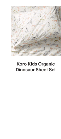 Koro Kids Organic Dinosaur Sheet Set
