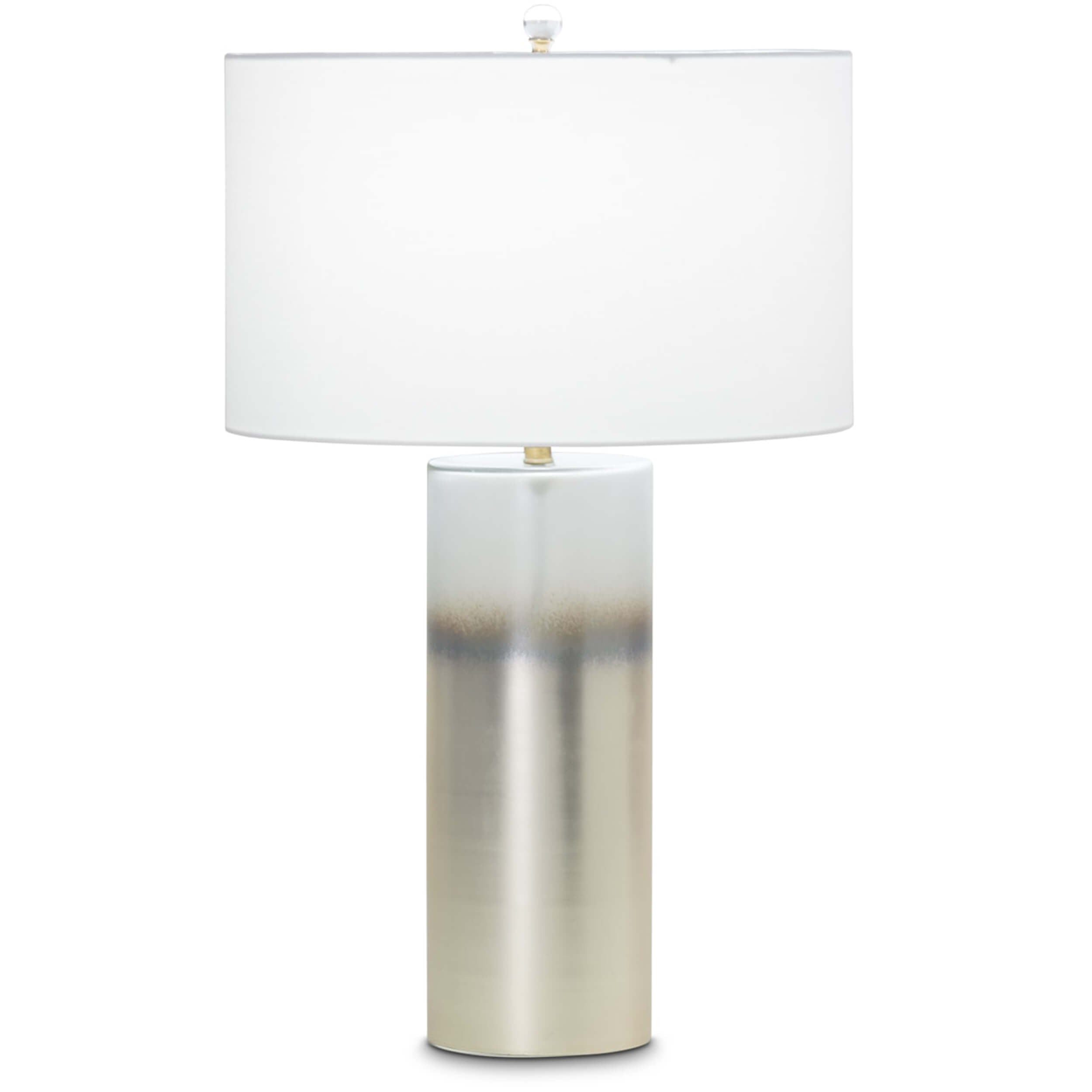 Image of Barrett Table Lamp, Off-White Linen Shade