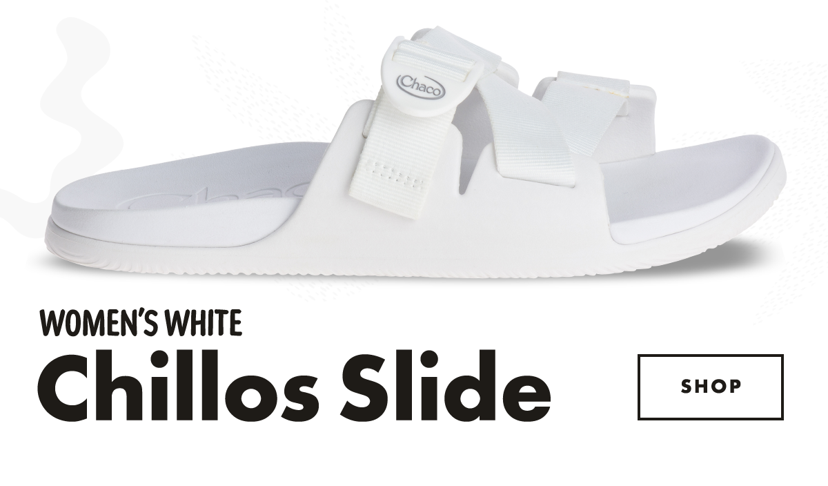 WOMEN'S WHITE CHILLO SLIDE - SHOP