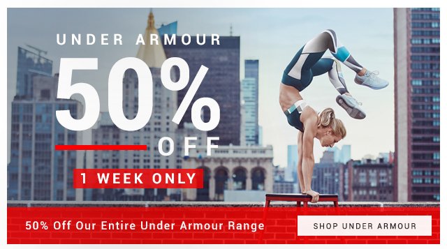 Under Armour 50% Off