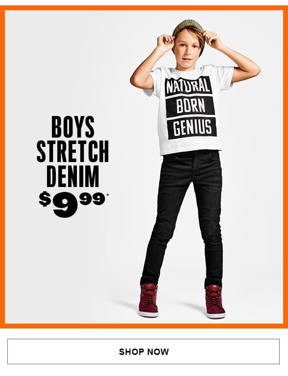 Boys Stretch Denim $9.99