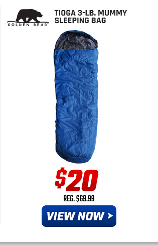 Golden Bear Tioga 3-lb. Mummy Sleeping Bag