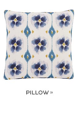 Cesta Floral Ikat Pillow