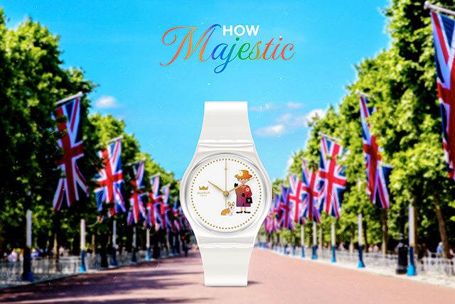 STAY ROYALLY ON TIME WITH SWATCH