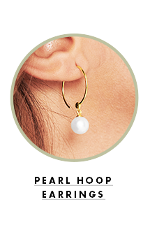 Pearl Hoop Earring