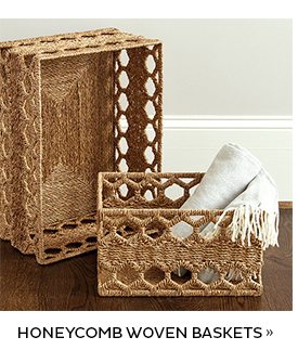 Honey Comb Woven Baskets