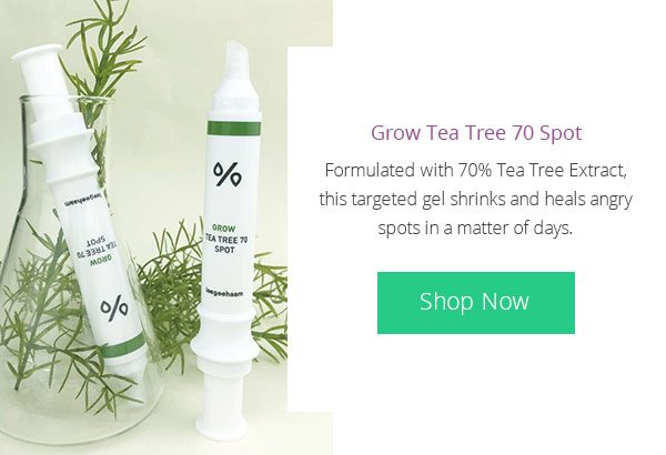 Grow Tea Tree 70 Spot - 12ml, makes targeting individual spots quick and easy.