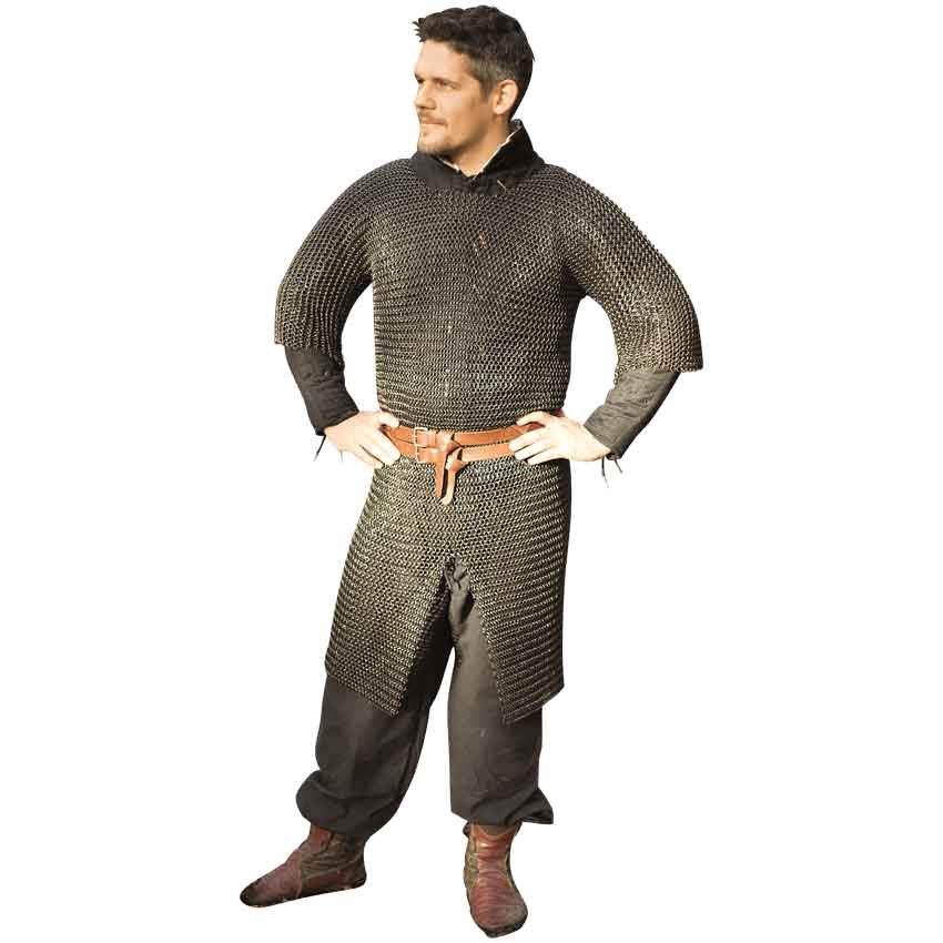 Image of Black Ragnar Chainmail Hauberk