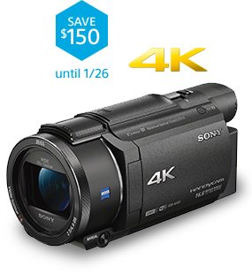 SAVE $150 until 1/26 | AX53 4K Handycam® Camcorder