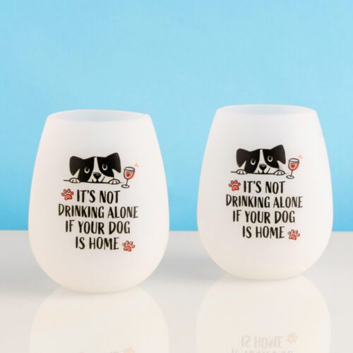 Image of It's Not Drinking Alone- Shatterproof Pack 'n Sip Wine Cups (Set of 2)