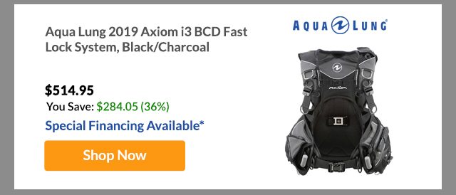 Aqua Lung 2019 Axiom i3 BCD Fast Lock System, Black/Charcoal - Shop Now