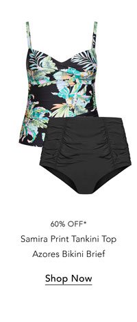 Shop Samira Print Tankini Top & Azores Bikini Brief