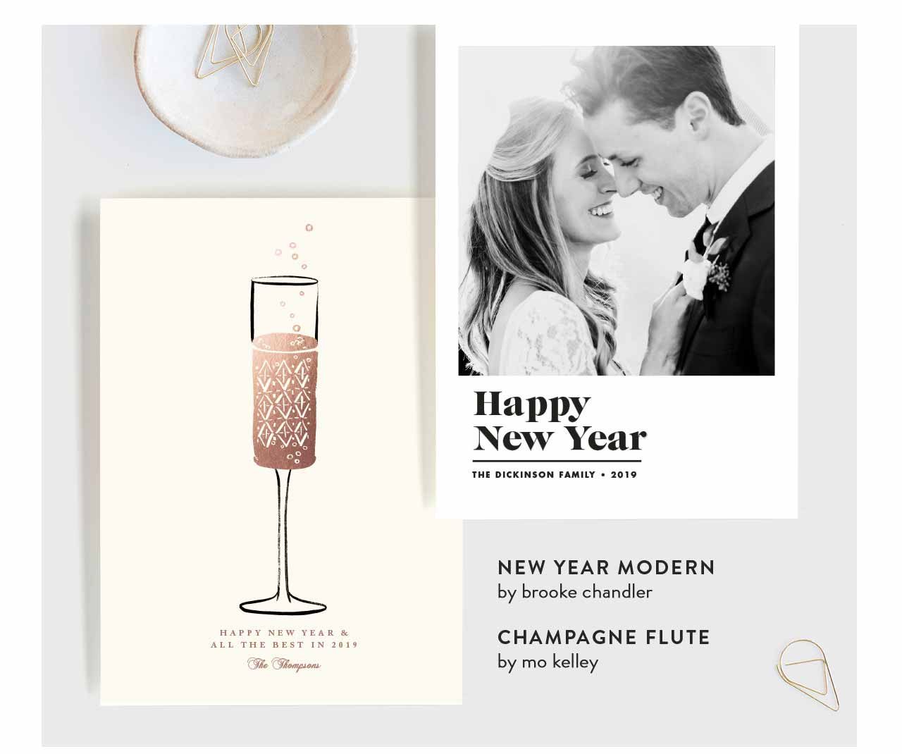 New Year Modern, Champagne Flute