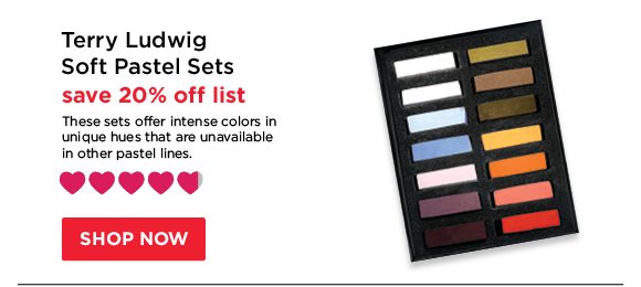 Terry Ludwig Soft Pastel Sets - save 20% off list - These sets offer intense colors in unique hues that are unavailable in other pastel lines.