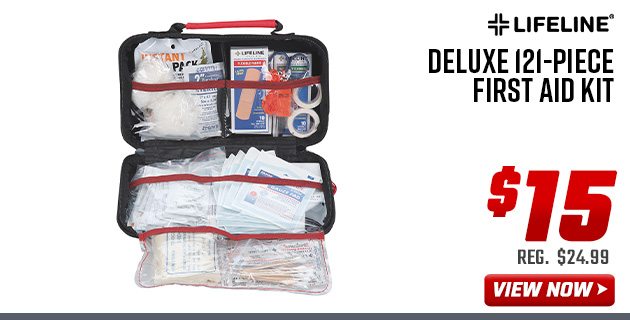 Lifeline Deluxe 121-Piece First Aid Kit
