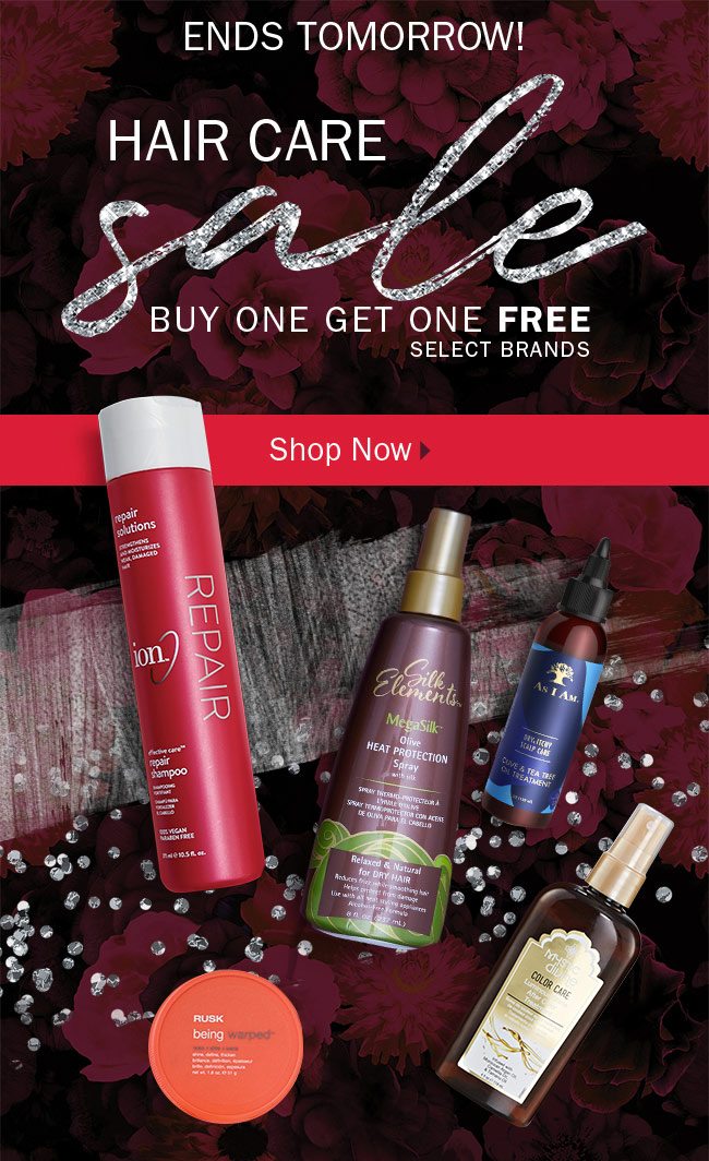 Bogo Free Hair Care Ends Tomorrow Sally Beauty Email Archive