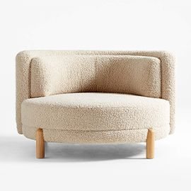 Family Oversized Sherpa Chair and a Half