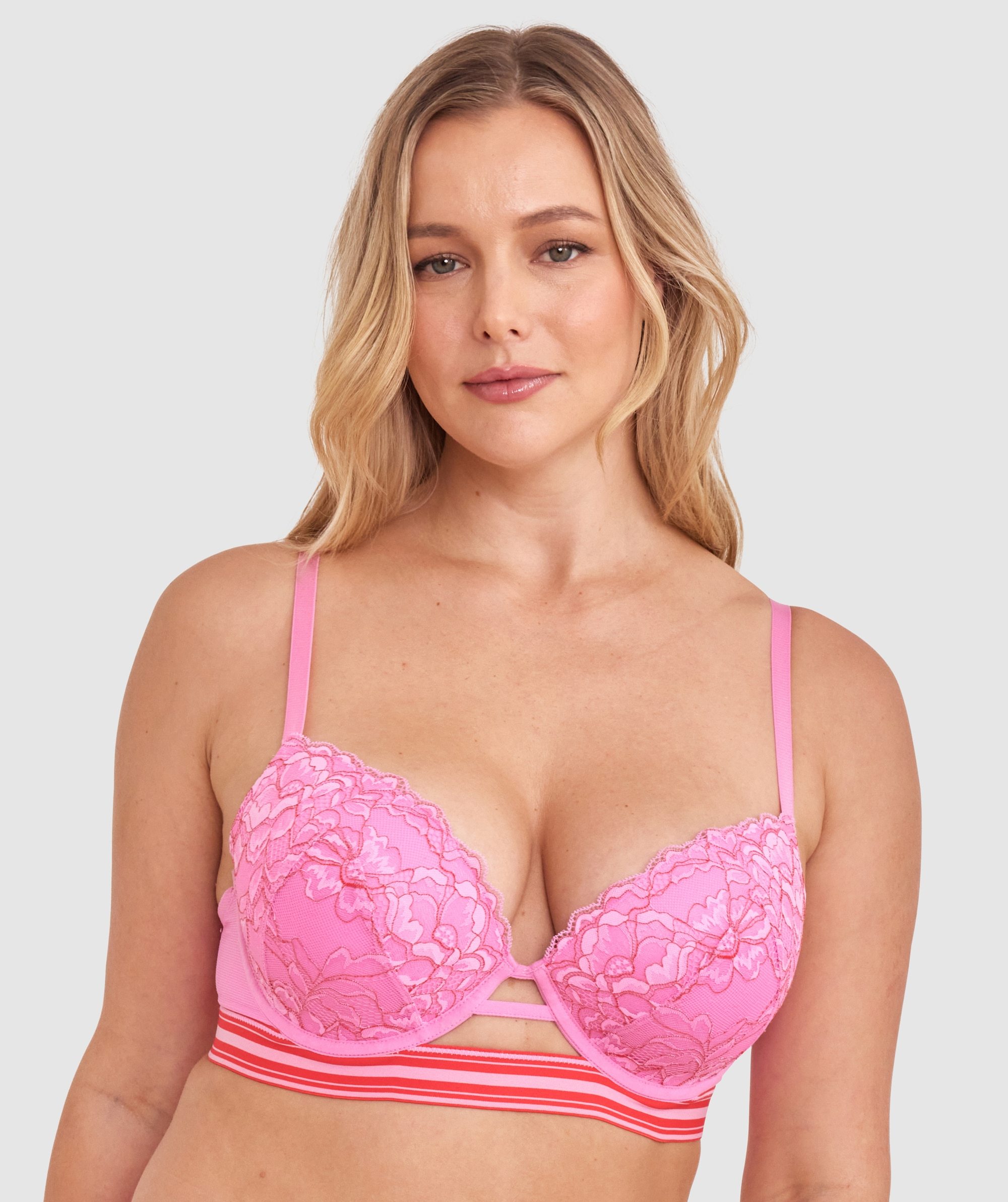 Louisa Push Up Bra - Pink