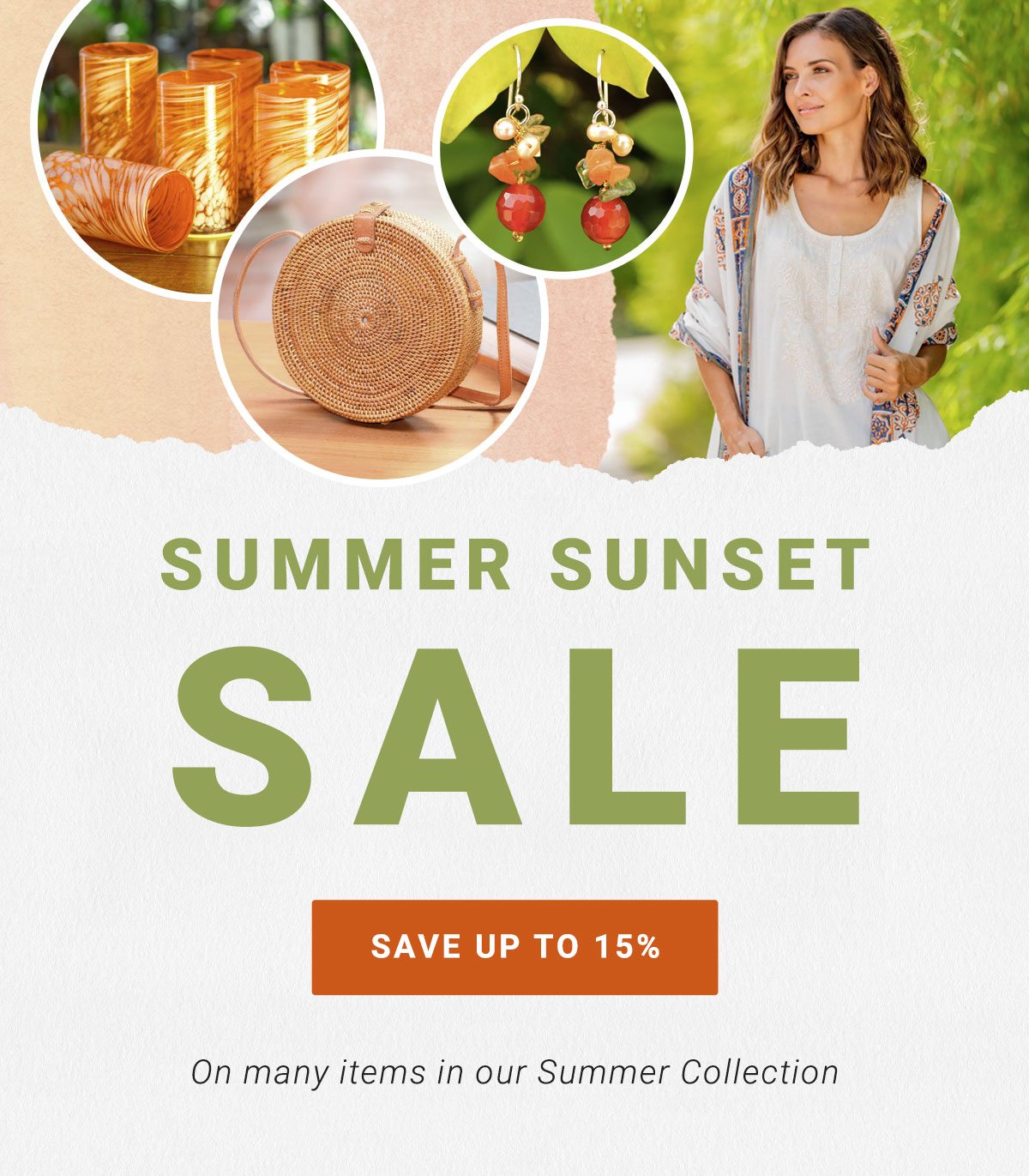 Summer Sunset Sale - Save up to 15% on many items in our Summer Collection