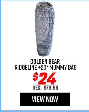 Golden Bear Ridgeline +20° Mummy Bag