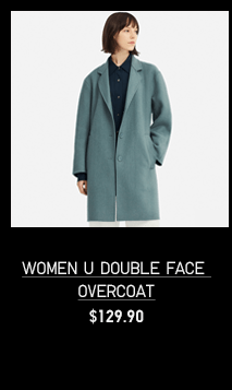 WOMEN U DOUBLE FACE OVERCOAT $129.90