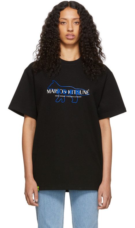 Maison Kitsuné - Black ADER error Edition Heavy Layout T-Shirt