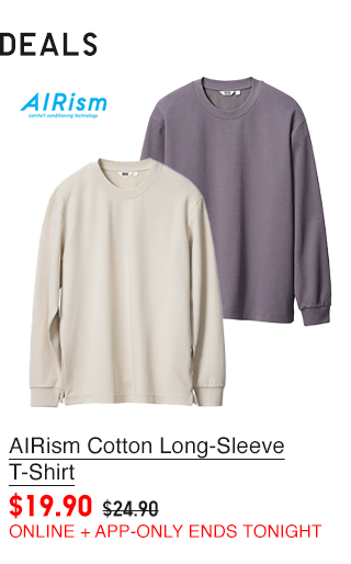 PDP 9 - AIRISM COTTON LONG SLEEVE T-SHIRT