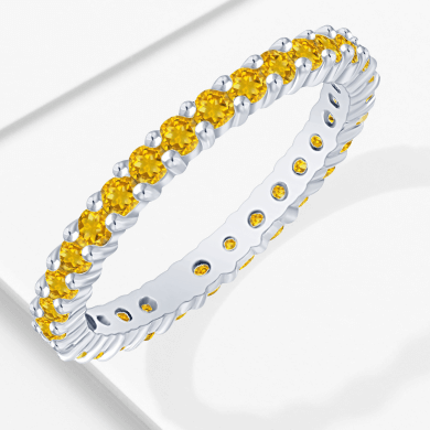 Stackable Birthstone Eternity Ring