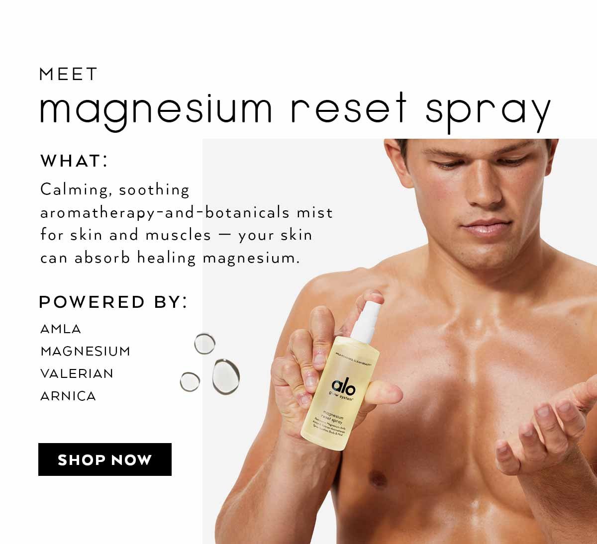 MEET MAGNESIUM RESET SPRAY. SHOP NOW