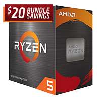 AMD Ryzen 5 5600 Vermeer 3.5GHz 6-Core AM4 Boxed Processor - Wraith Stealth Cooler Included