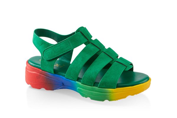 Caged Sporty Platform Sandals