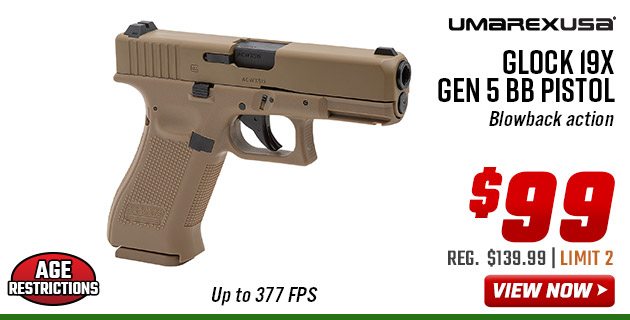 Umarex Glock 19X Gen 5 BB Pistol