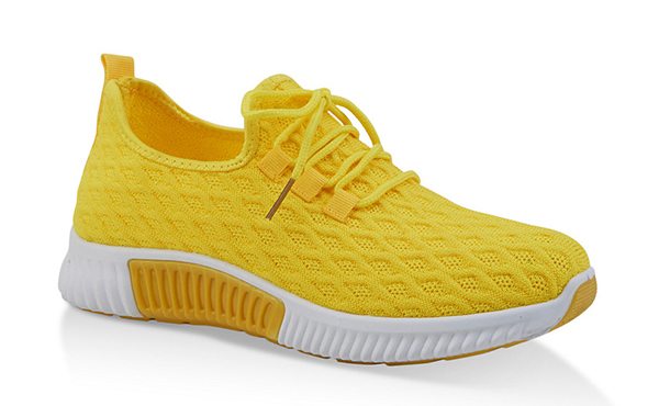 Textured Knit Athletic Sneakers