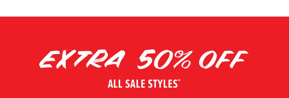 Extra 50% Off All Sale Styles