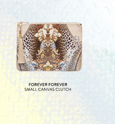 SHOP FOREVER FOREVER SMALL CANVAS CLUTCH