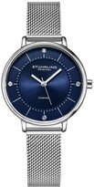 Women's Silver Tone Mesh Stainless Steel Bracelet Watch 34mm