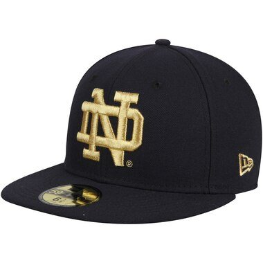 New Era Notre Dame Fighting Irish Navy NCAA Basic 59FIFTY GCP Fitted Hat