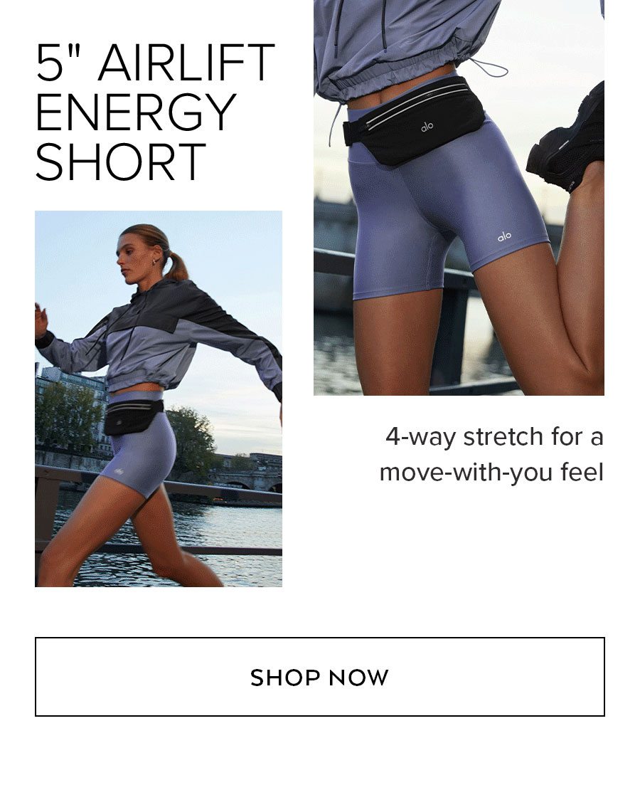 5 AIRLIFT ENERGY SHORT Breathable, micro-performance double-knit fabric 4-way stretch for a move-with-you feel